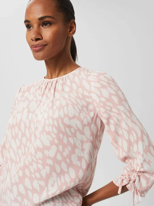 Flash Sale Hobbs Cosette Blouse Pink Ivory