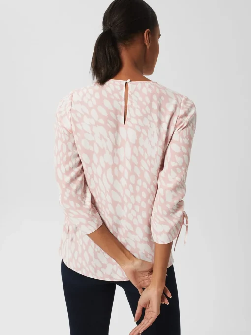 Flash Sale Hobbs Cosette Blouse Pink Ivory