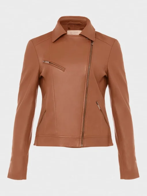 Store Hobbs Dakota Leather Jacket Tan