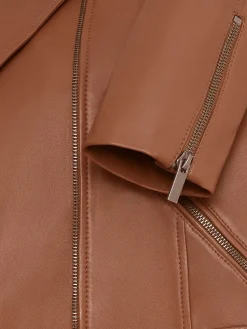 Store Hobbs Dakota Leather Jacket Tan