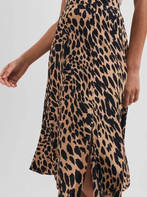 Cheap Hobbs Daphne Skirt Camel Black