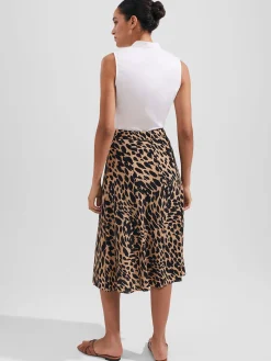 Cheap Hobbs Daphne Skirt Camel Black