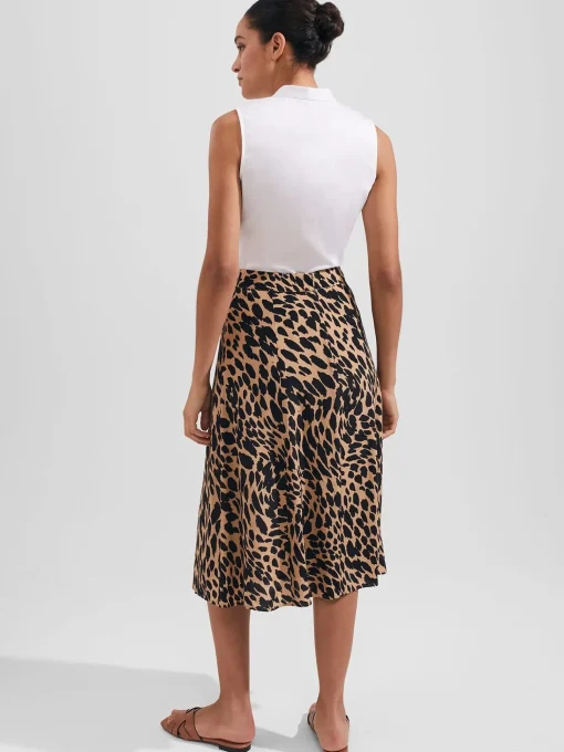 Cheap Hobbs Daphne Skirt Camel Black