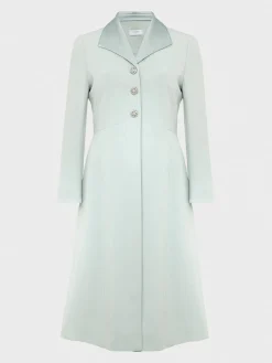 Flash Sale Hobbs Darcie Fit And Flare Coat Sage Green