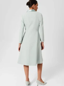 Flash Sale Hobbs Darcie Fit And Flare Coat Sage Green