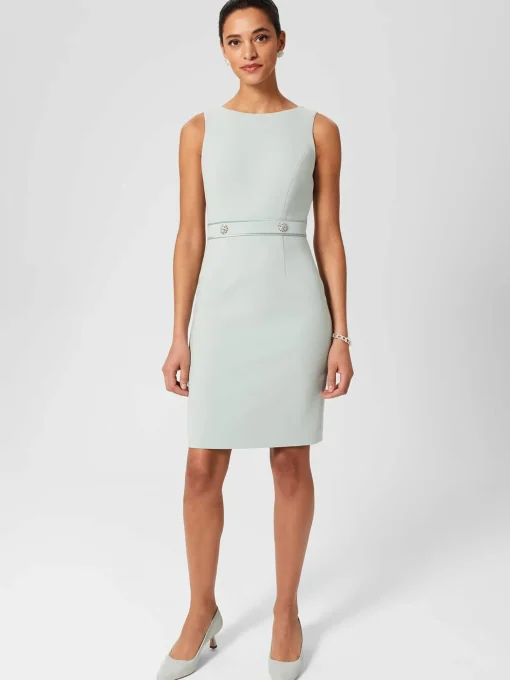 Best Hobbs Darcie Shift Dress Sage Green