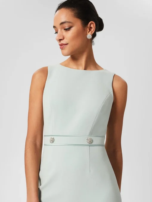 Best Hobbs Darcie Shift Dress Sage Green