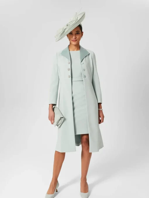 Best Hobbs Darcie Shift Dress Sage Green