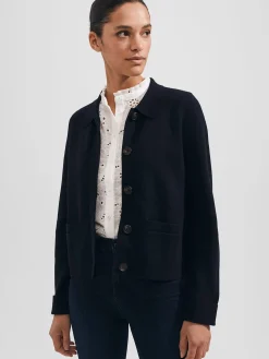 Cheap Hobbs Dawn Knitted Jacket Hobbs Navy