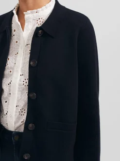 Cheap Hobbs Dawn Knitted Jacket Hobbs Navy