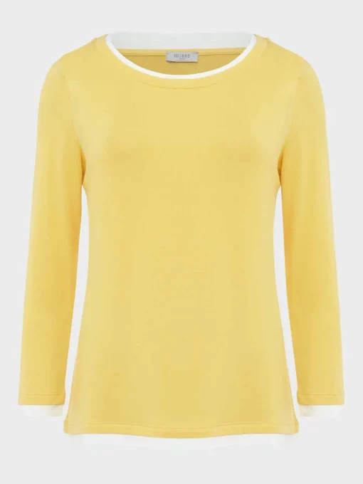 Discount Hobbs Delaney Top Yellow