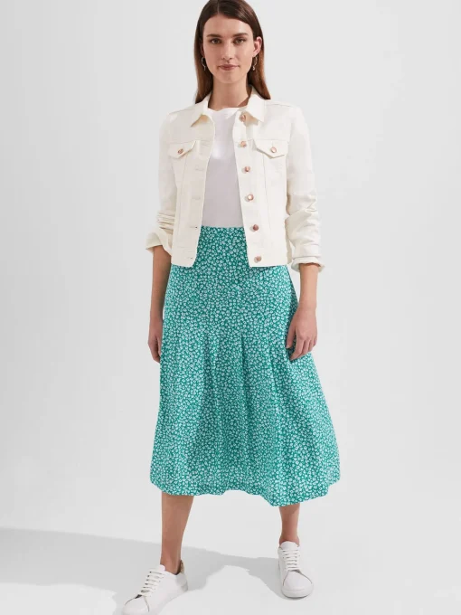 Outlet Hobbs Dianne Skirt Green Multi