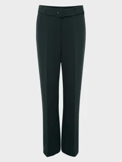 Cheap Hobbs Drew Wide Trousers Deep Pine Green
