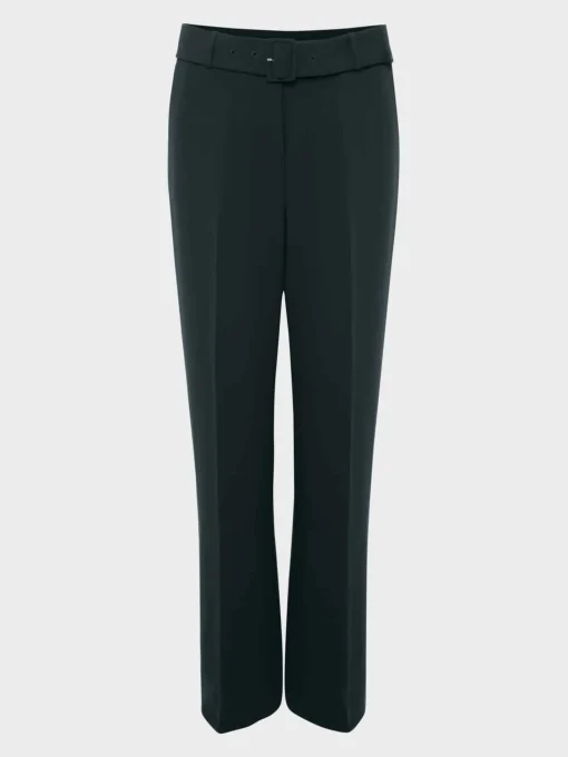 Cheap Hobbs Drew Wide Trousers Deep Pine Green