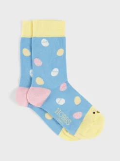 New Hobbs Easter Egg Sock Blue Multi