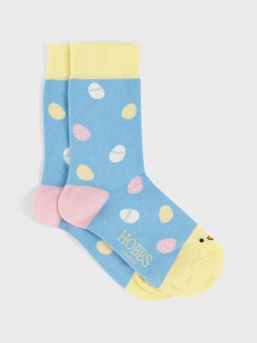 New Hobbs Easter Egg Sock Blue Multi