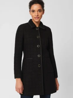 Online Hobbs Elaine Tweed Coat Black