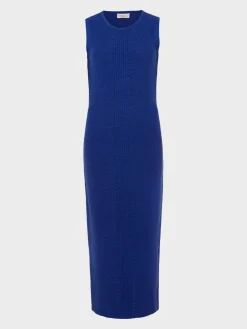 Shop Hobbs Elea Knitted Dress Cobalt Blue