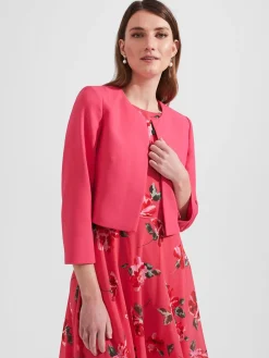 Clearance Hobbs Elize Jacket Geranium Pink