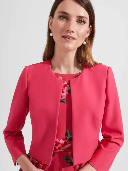 Clearance Hobbs Elize Jacket Geranium Pink