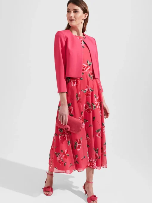 Clearance Hobbs Elize Jacket Geranium Pink