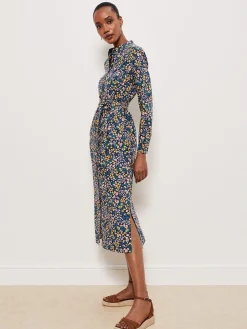Clearance Hobbs Elmire Dress Navy Multi