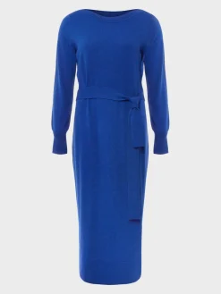 Outlet Hobbs Eloise Knitted Dress Cobalt Blue