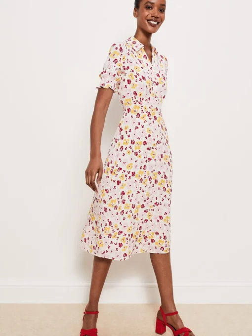 Outlet Hobbs Elora Dress Ivory Multi