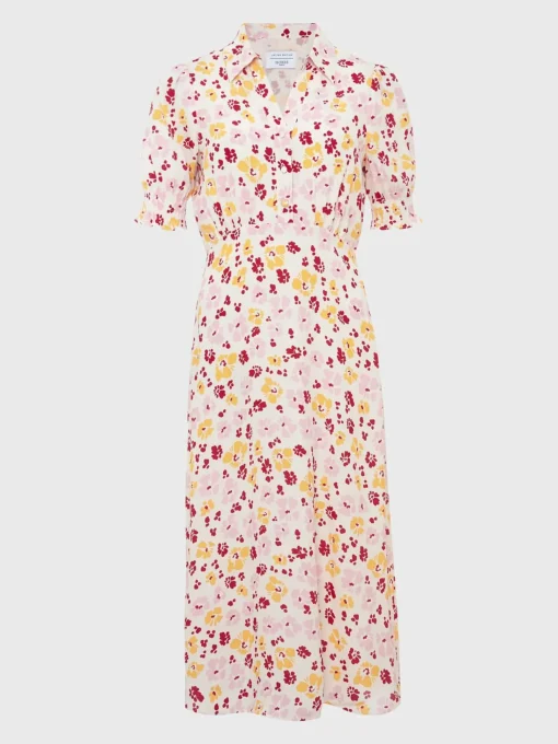 Outlet Hobbs Elora Dress Ivory Multi