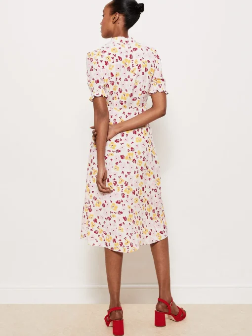 Outlet Hobbs Elora Dress Ivory Multi