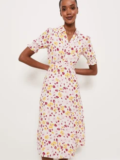 Outlet Hobbs Elora Dress Ivory Multi