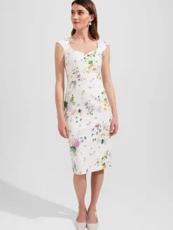 Outlet Hobbs Emmaline Dress Ivory Multi