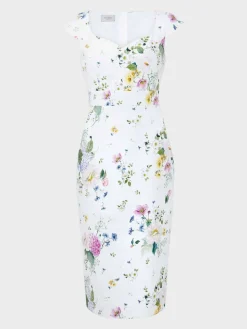 Outlet Hobbs Emmaline Dress Ivory Multi