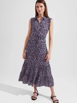 Sale Hobbs Esme Dress Navy Multi