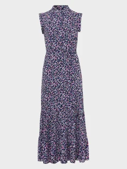 Sale Hobbs Esme Dress Navy Multi