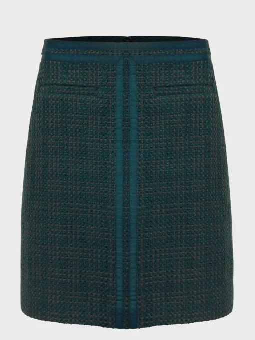 Shop Hobbs Estella Tweed Skirt Deep Pine Green