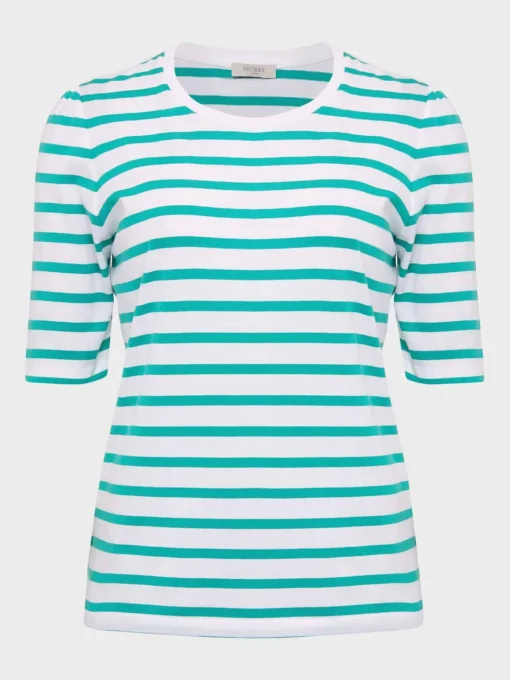 Cheap Hobbs Eva Stripe Top White Aruba