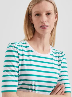 Cheap Hobbs Eva Stripe Top White Aruba