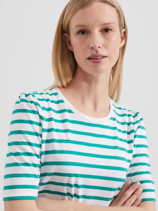 Cheap Hobbs Eva Stripe Top White Aruba