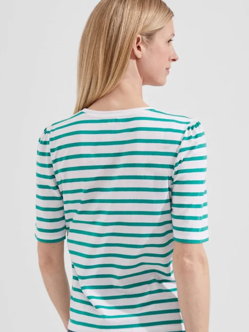 Cheap Hobbs Eva Stripe Top White Aruba