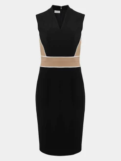 Shop Hobbs Fatima Dress Black Camel