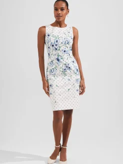 Best Hobbs Fiona Floral Shift Dress Ivory Multi
