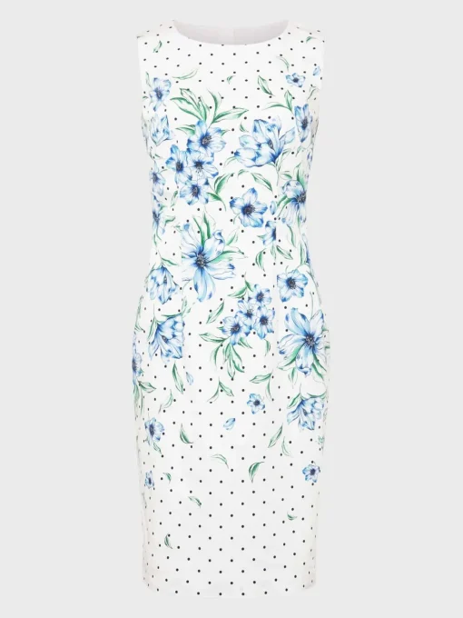 Best Hobbs Fiona Floral Shift Dress Ivory Multi