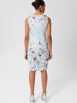 Best Sale Hobbs Fiona Floral Shift Dress Pale Blue Multi