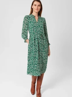 Clearance Hobbs Flora Dress Green Multi
