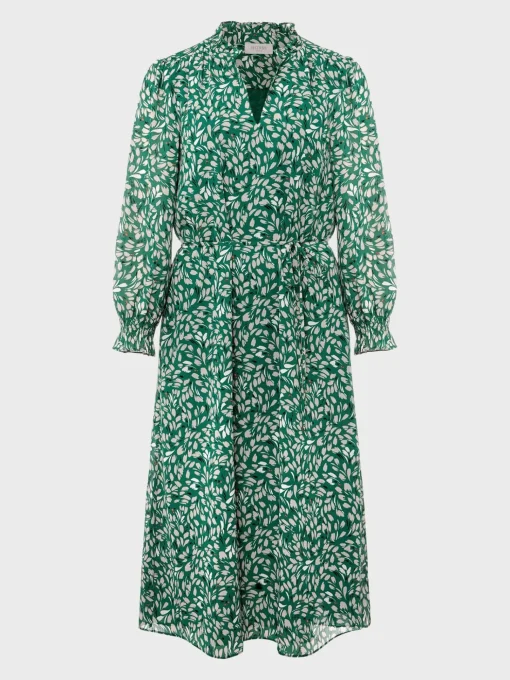 Clearance Hobbs Flora Dress Green Multi