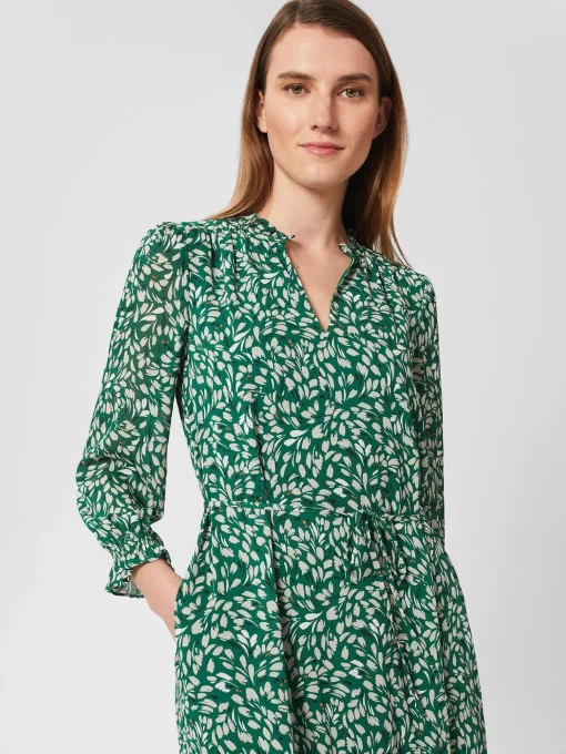 Clearance Hobbs Flora Dress Green Multi