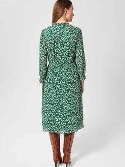 Clearance Hobbs Flora Dress Green Multi