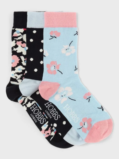 Best Hobbs Floral Sock Set Blue Multi