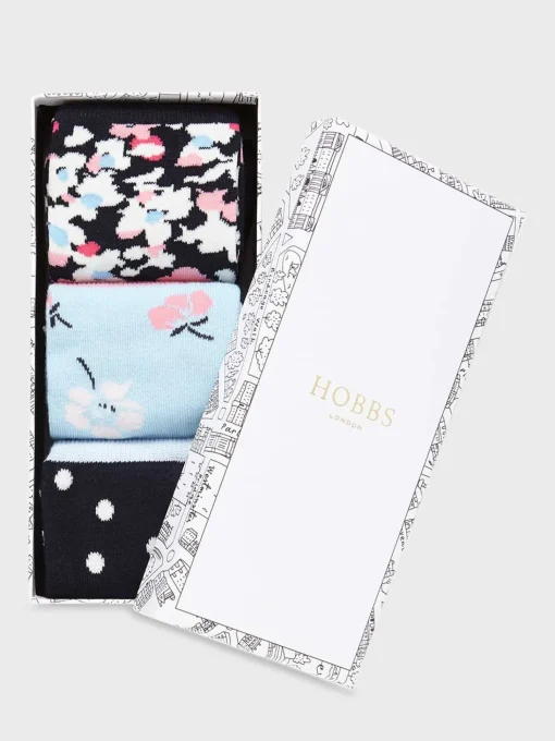 Best Hobbs Floral Sock Set Blue Multi